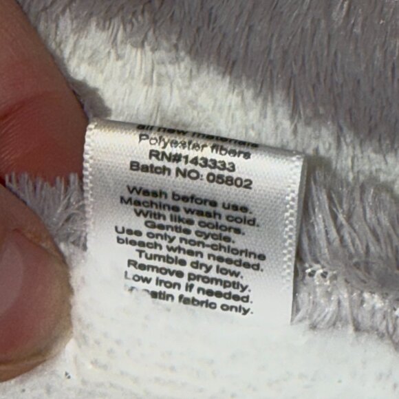 OOBLES Gray & White Giraffe Rattle Security Blanket Lovey~So Soft For Baby~ - Picture 4 of 8